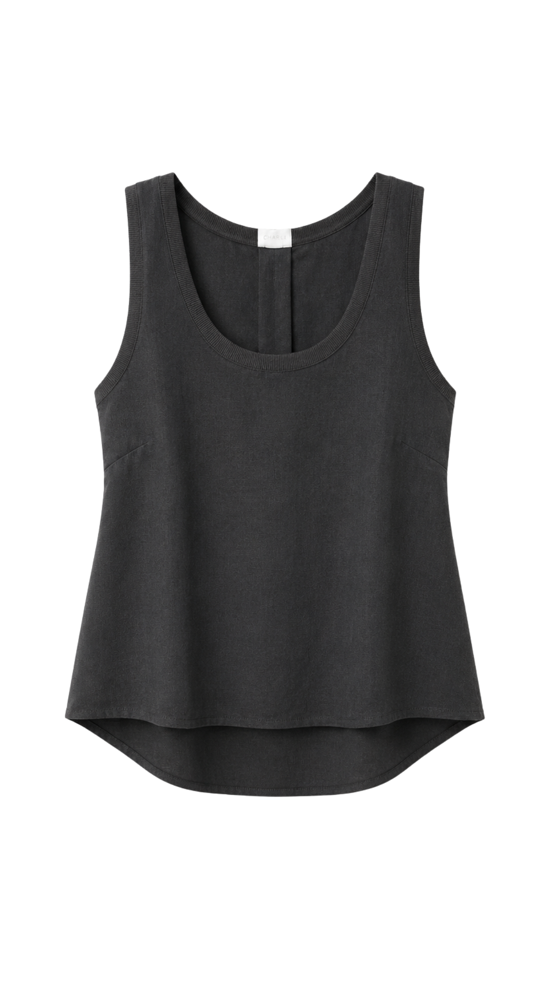 Fione Tencel Linen Top - Carbon
