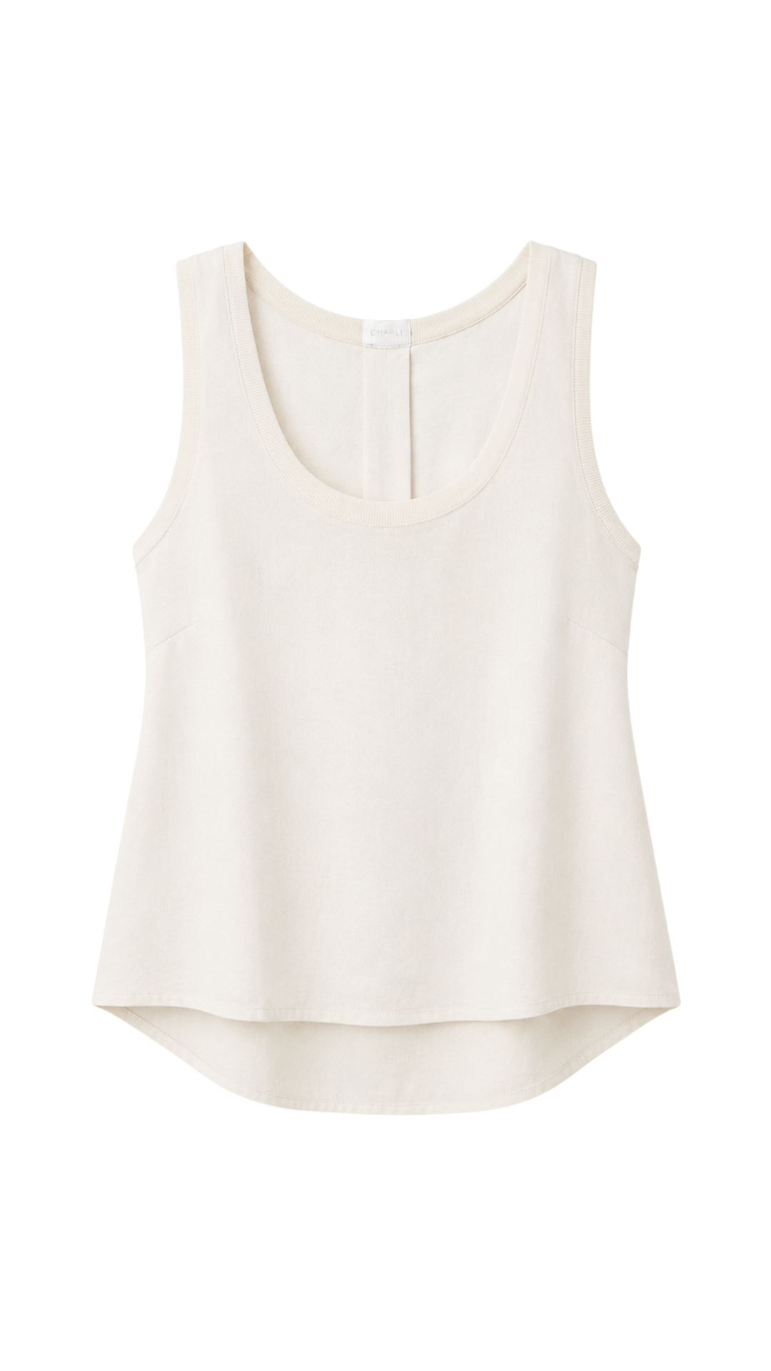 Fione Tencel Linen Top  - Ivory
