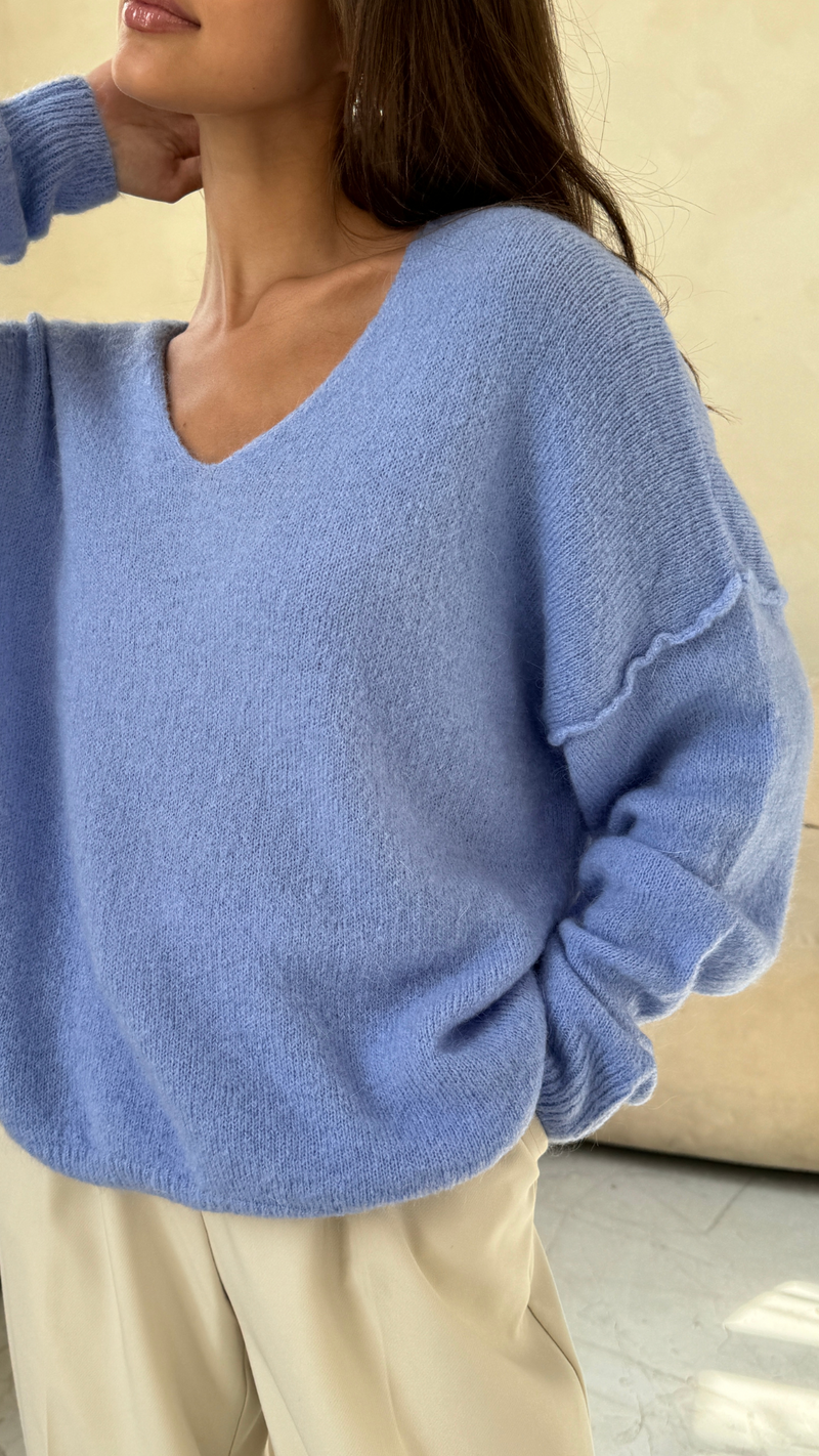 HAILEY SWEATER - SKY BLUE