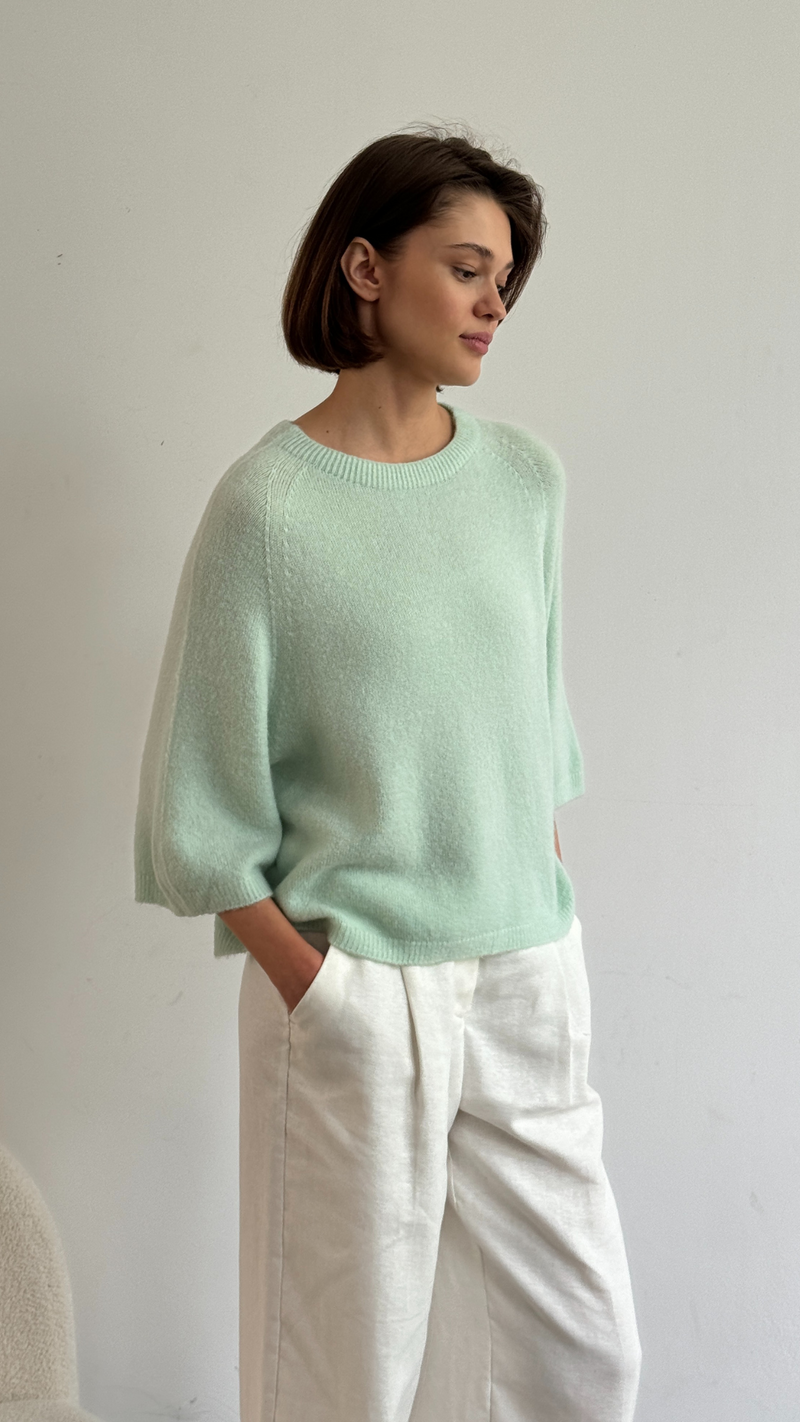 PIPER ALPACA KNIT - MINT