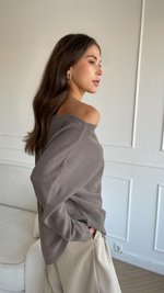ALEXA ASYMETRIC JUMPER - SMOKE