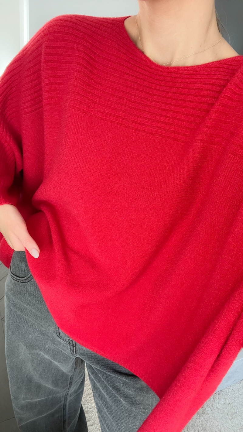CORA SWEATER - RED