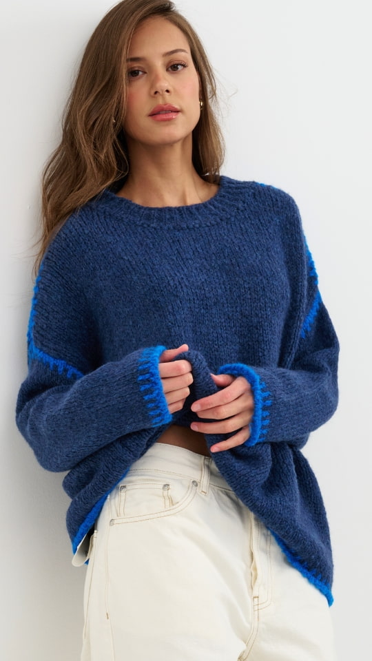 CLEO JUMPER - NAVY