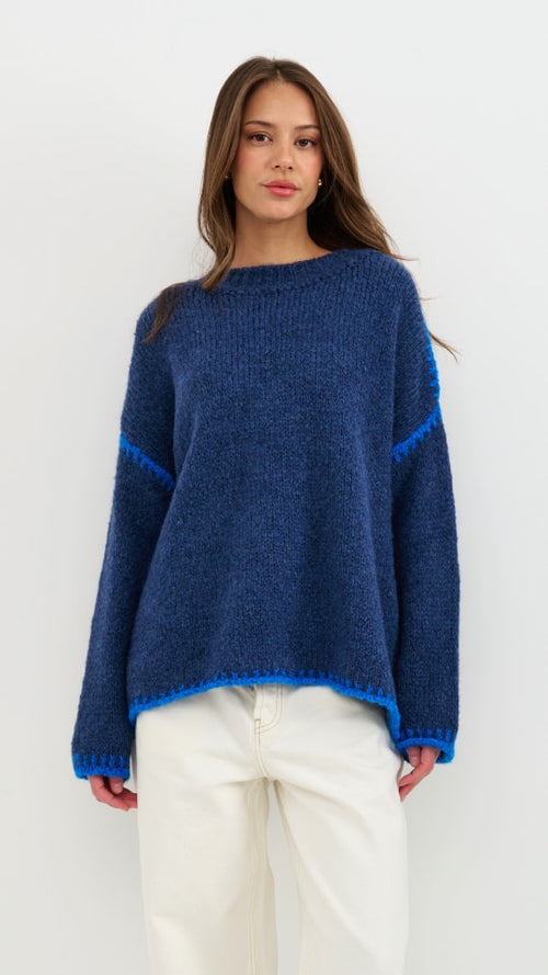 CLEO JUMPER - NAVY