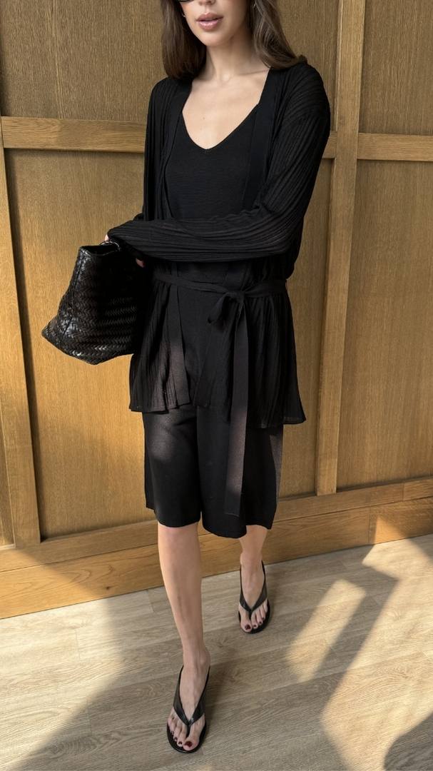 Faye Knit Bermuda - Black