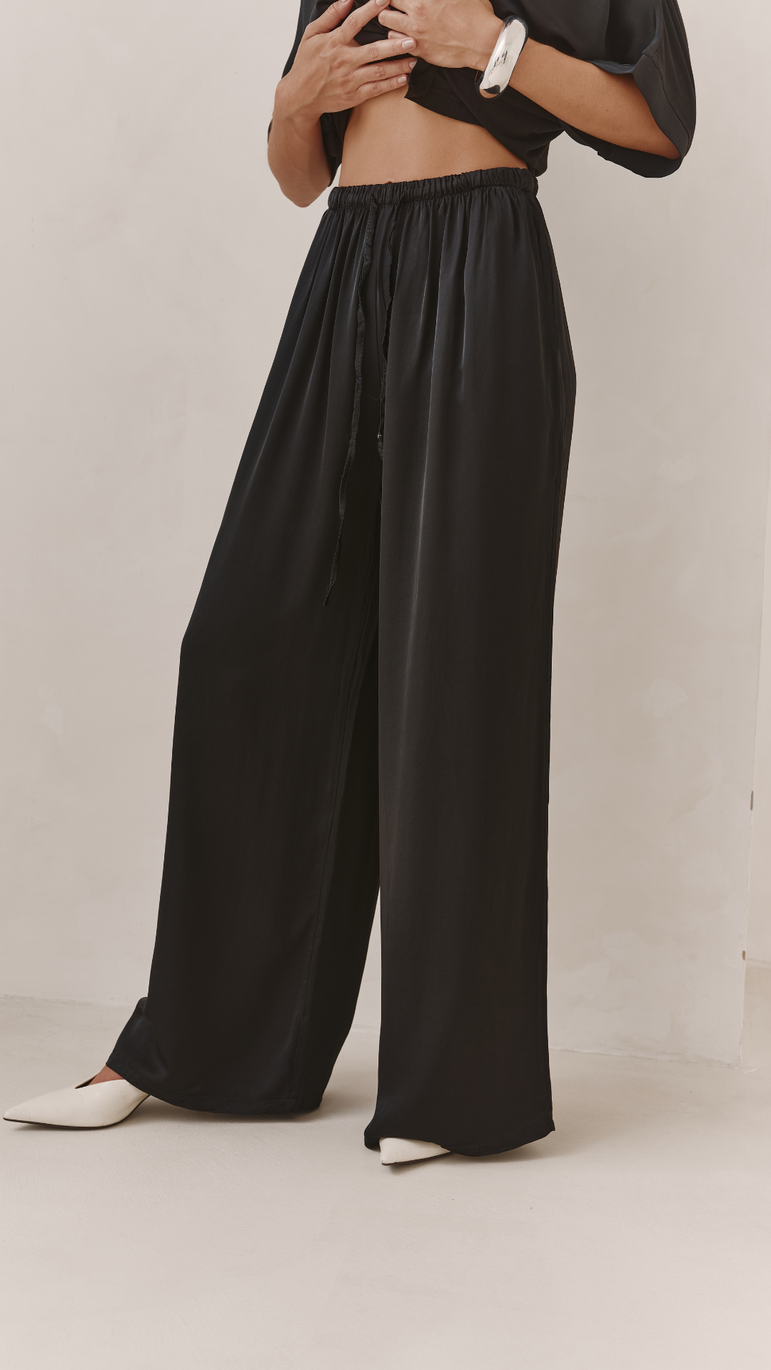 Parker Satin Set - Black