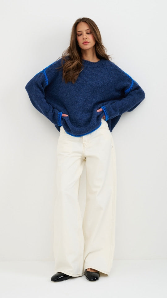 CLEO JUMPER - NAVY