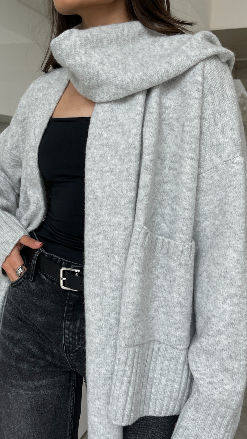 HARPER CARDIGAN - GREY