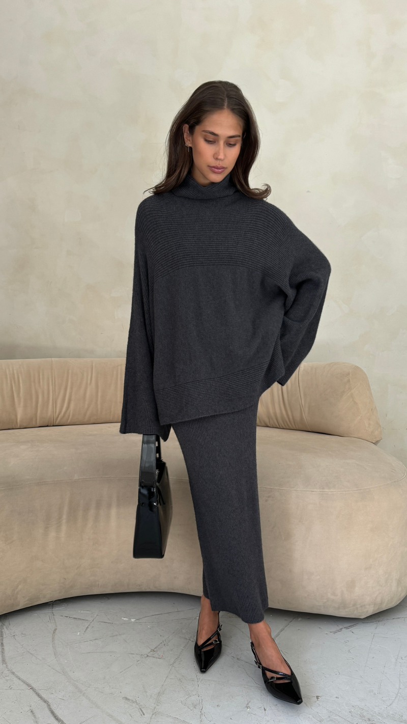 AMELIE SWEATER - ANTHRACITE
