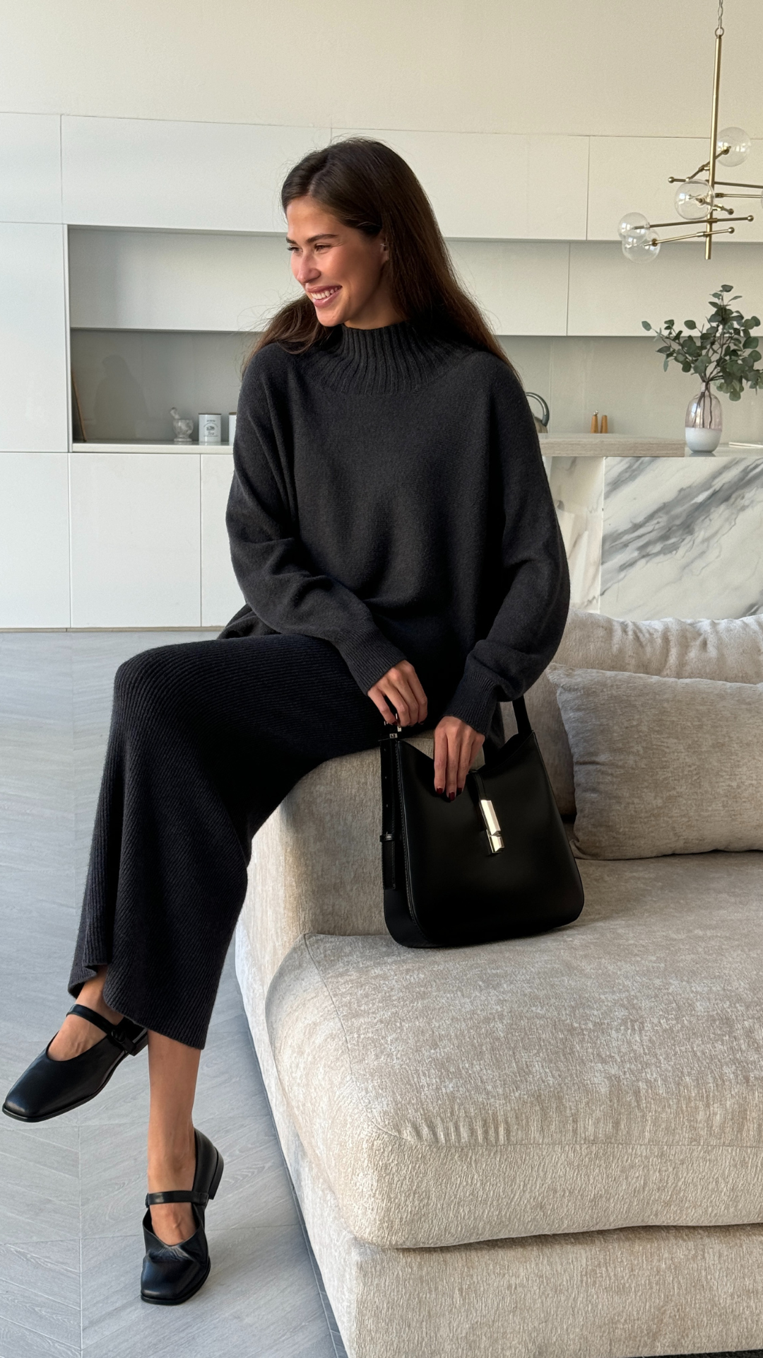 ALMA SWEATER - ANTHRACITE