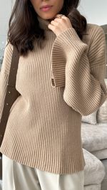LETITIA SWEATER - CAMEL