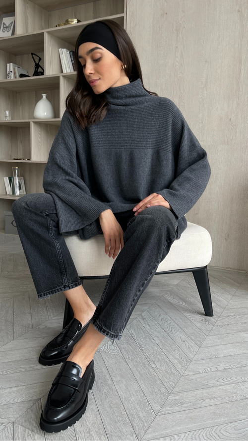 AMELIE SWEATER - ANTHRACITE