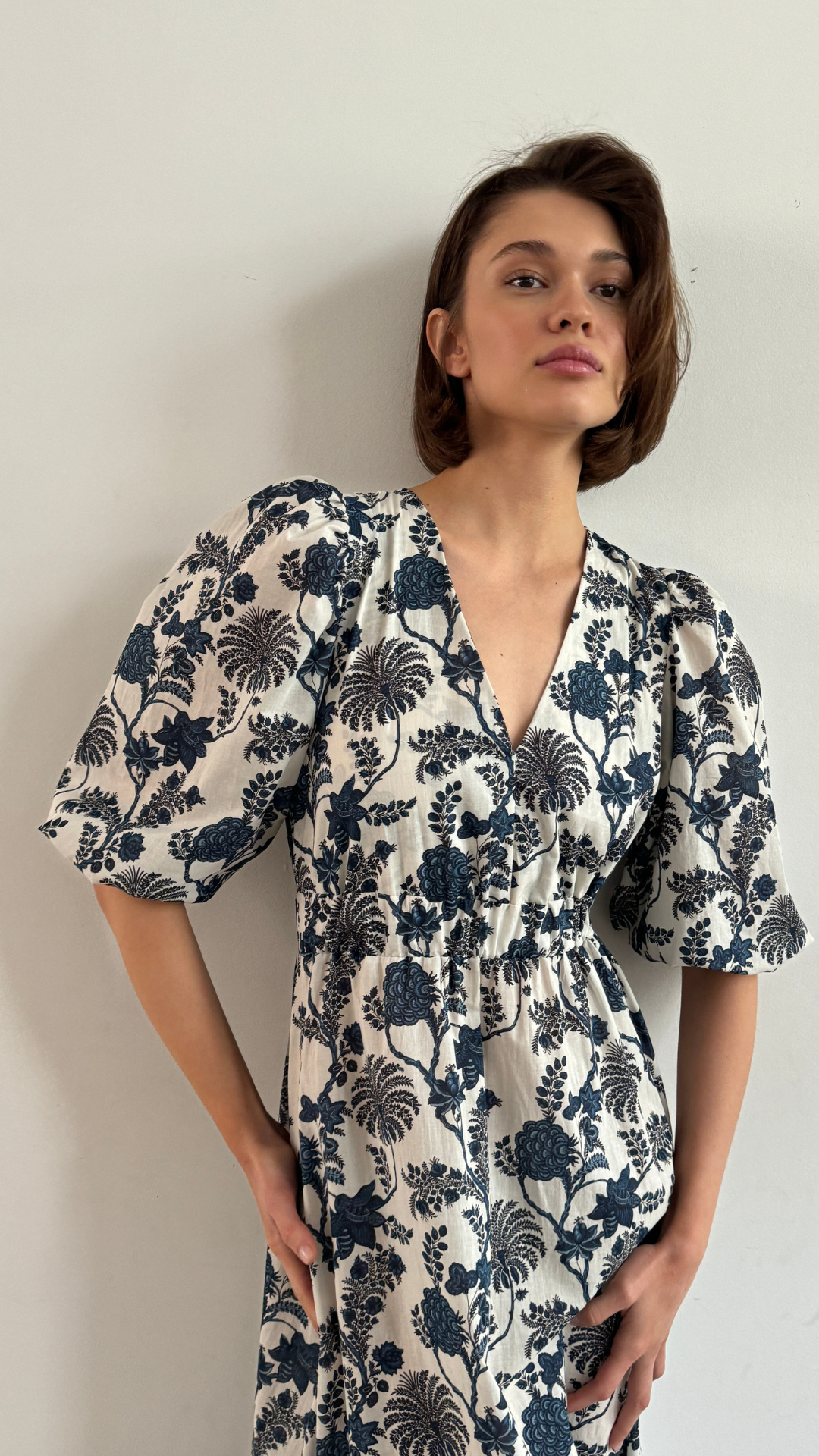 Brooke Print Dress - Blue Print
