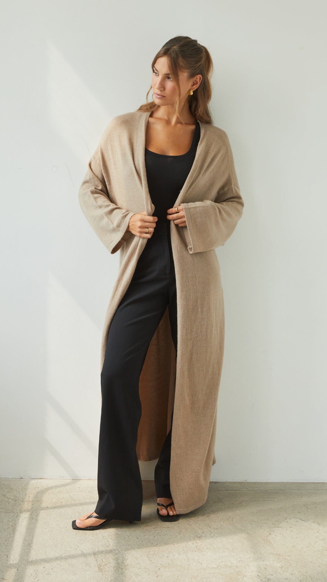 Sierra Long Cardigan - Dove Grey