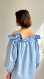 ORIANNE COTTON DRESS - SKY BLUE