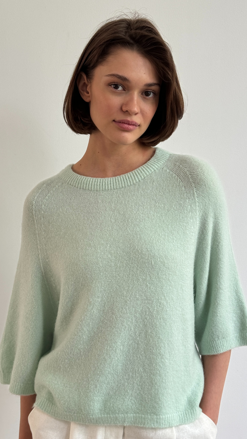 PIPER ALPACA KNIT - MINT