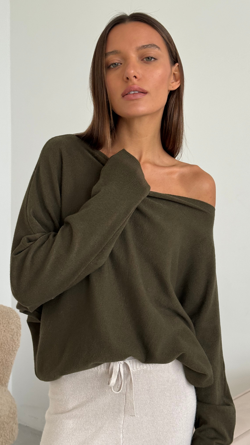 POPPY SWEATER - KHAKI