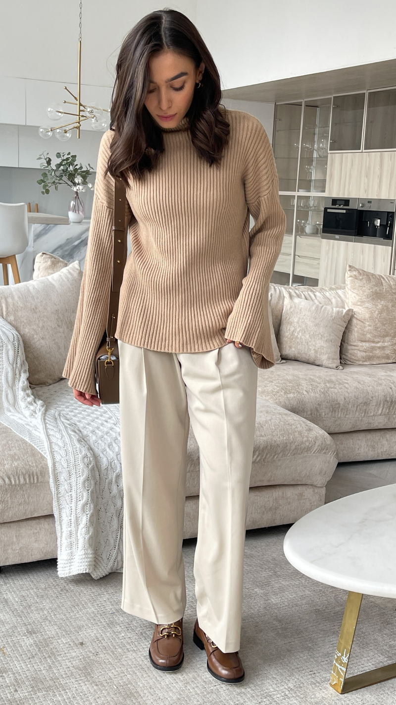 LETITIA SWEATER - CAMEL
