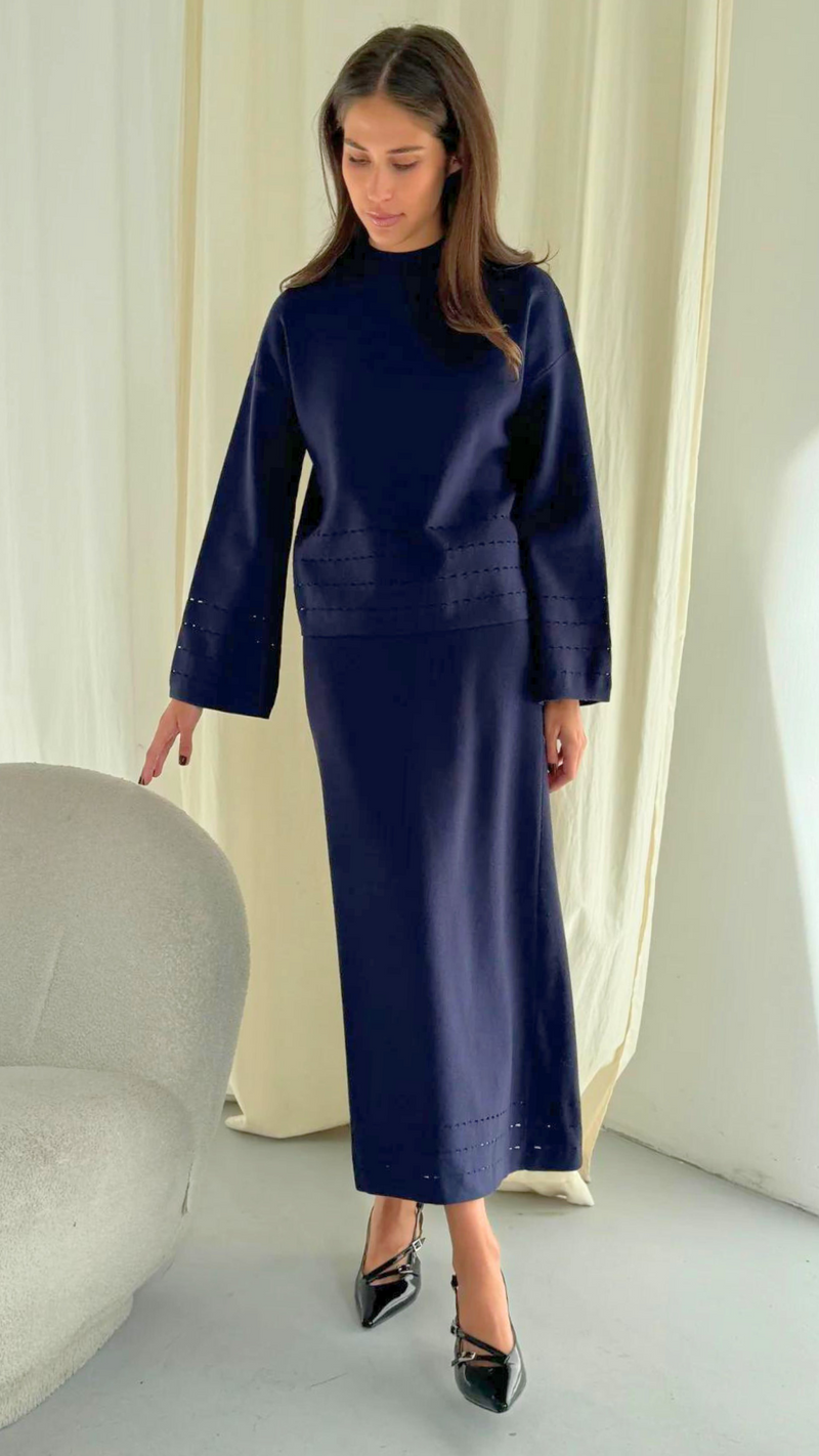 BLAIR SKIRT - NAVY