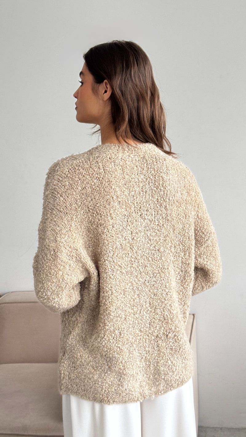 ELLA CARDIGAN - SAND
