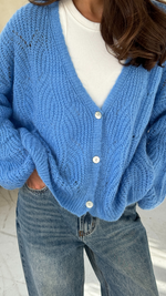 MILEY CARDIGAN - CORNFLOWER BLUE