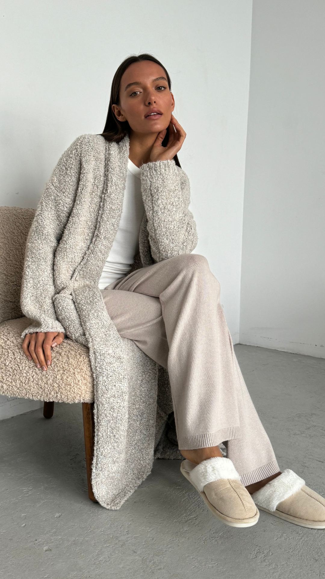 Lyra Cardigan - Beige Melange