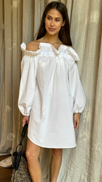 ORIANNE COTTON DRESS - WHITE