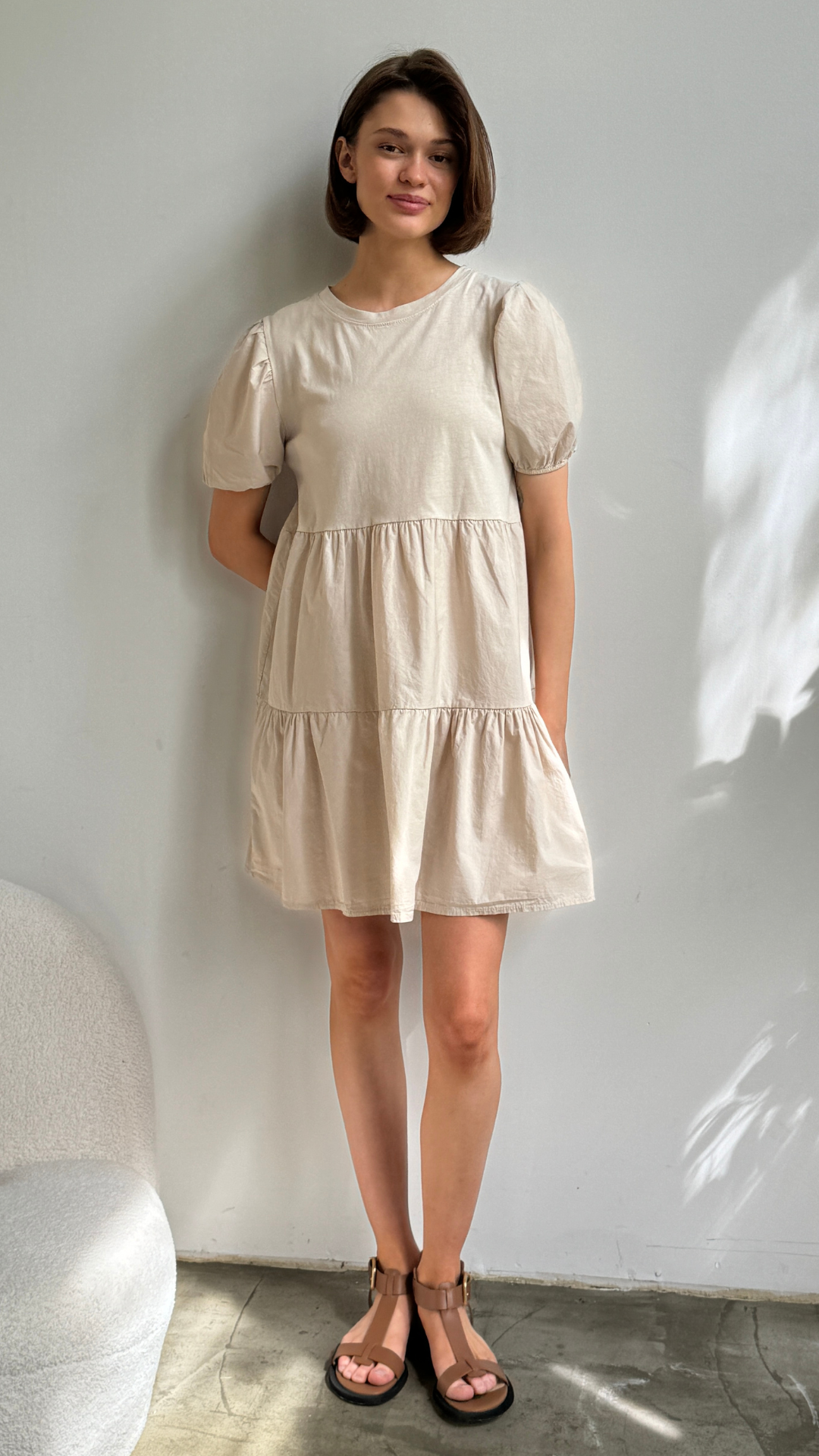 Matilda Dress - Ecru