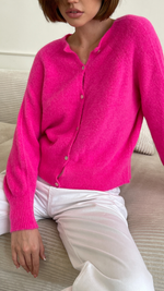 LEA CARDIGAN - FUCHSIA