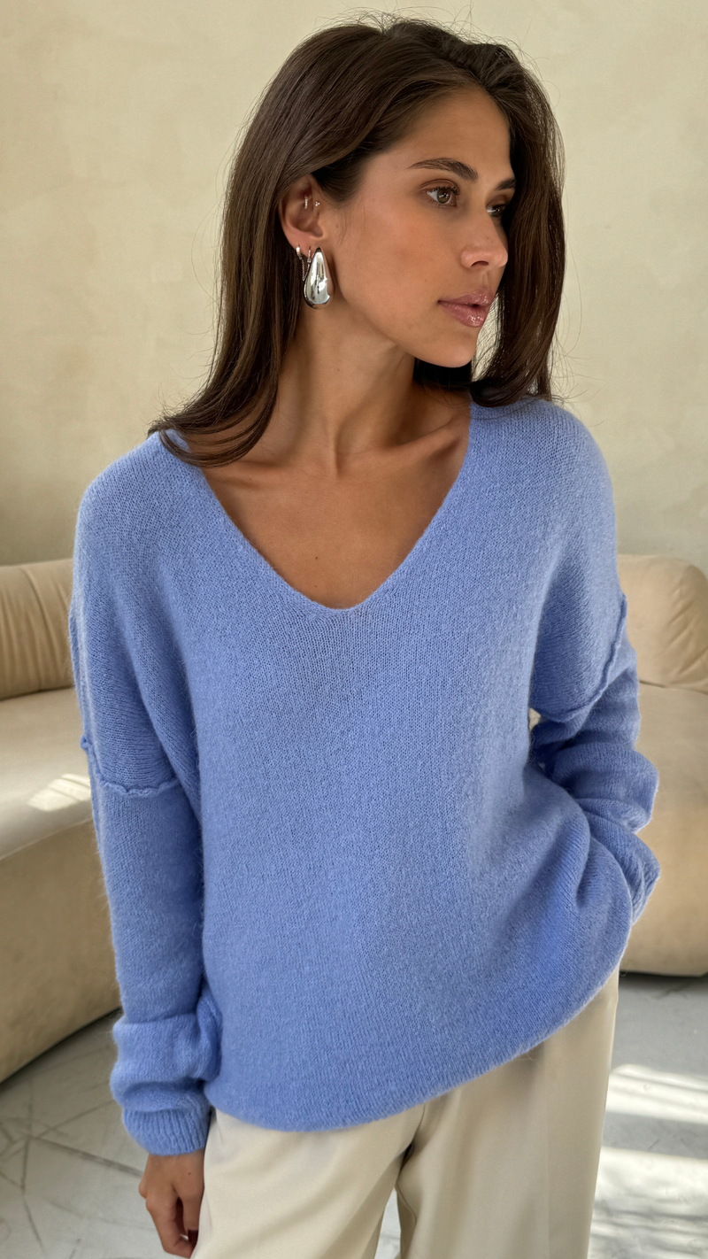 HAILEY SWEATER - SKY BLUE