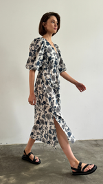 BROOKE PRINT DRESS - BLUE PRINT