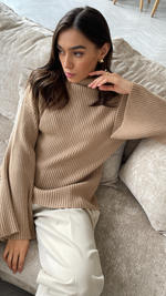 LETITIA SWEATER - CAMEL