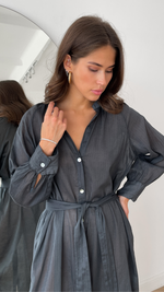 JADE SHIRT DRESS - MIDNIGHT