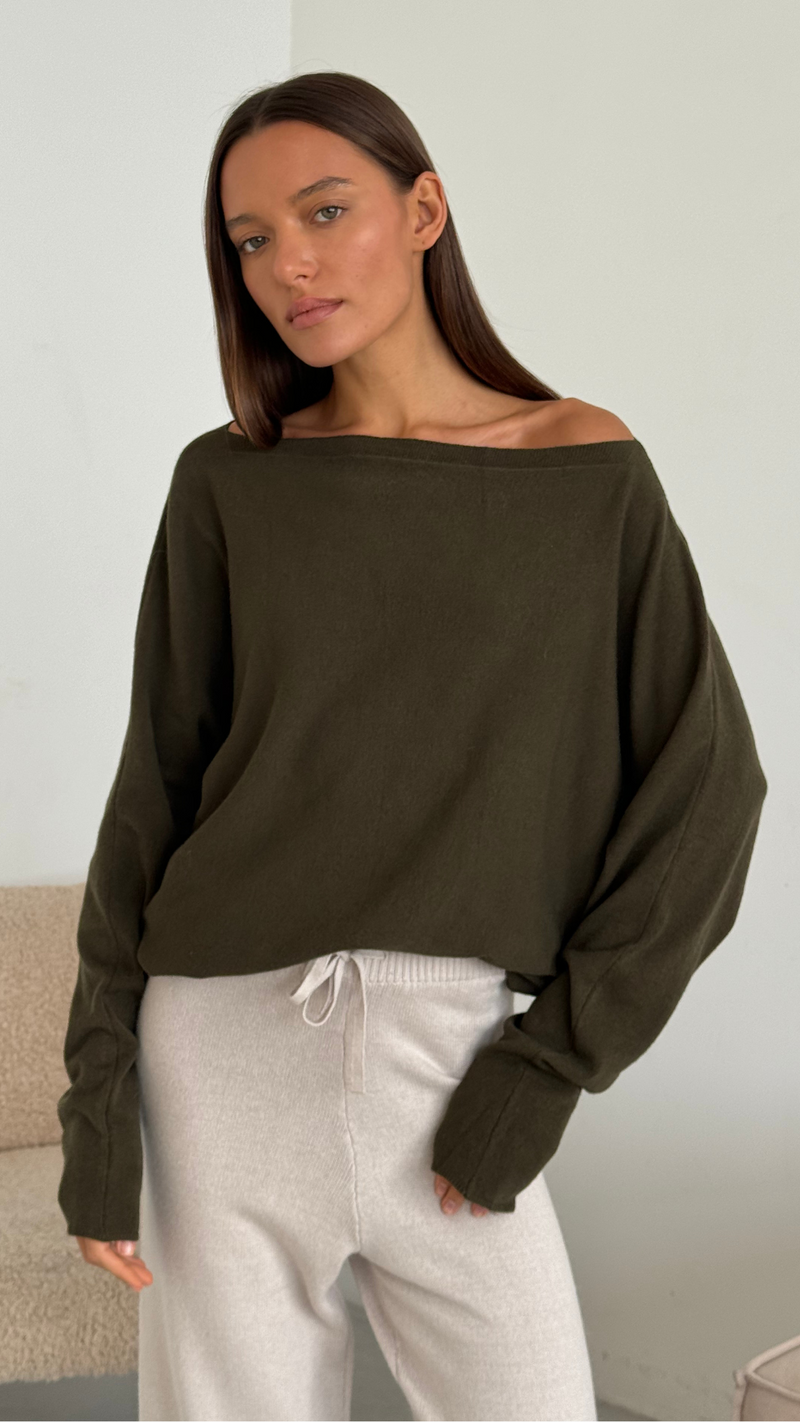 POPPY SWEATER - KHAKI