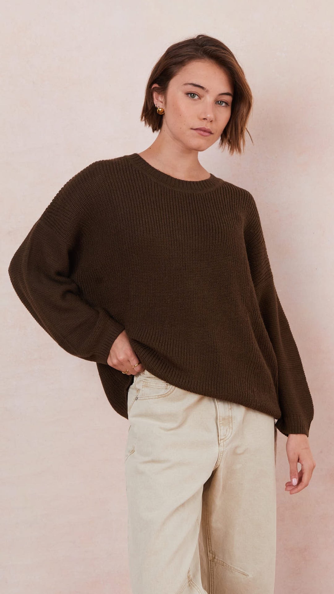 Tansy Sweater  - Chocolate