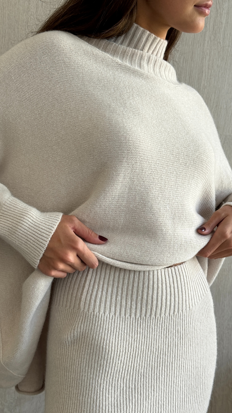 ALMA PENCIL SKIRT - IVORY