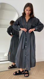 JADE SHIRT DRESS - MIDNIGHT