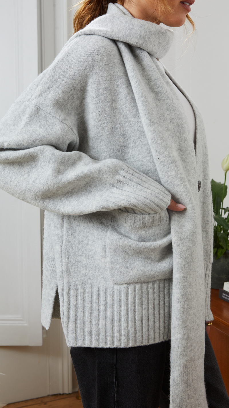 HARPER CARDIGAN - GREY