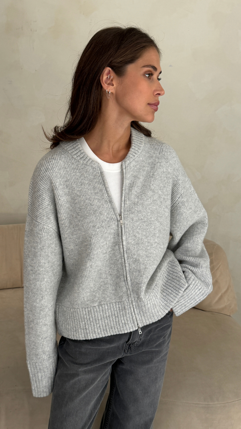 Zoey Blue Embroidered Knitted Cardigan main image 1