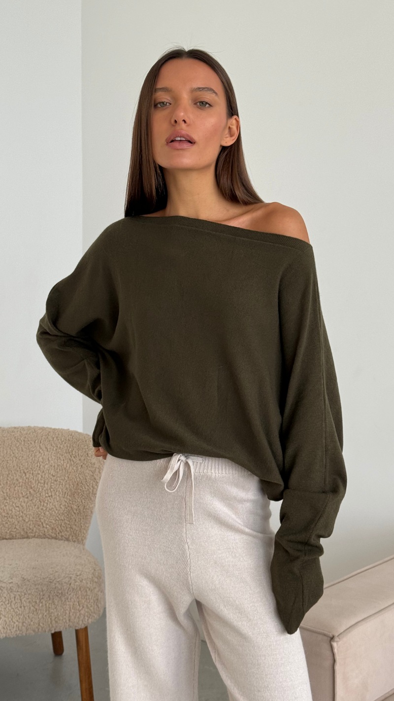 POPPY SWEATER - KHAKI