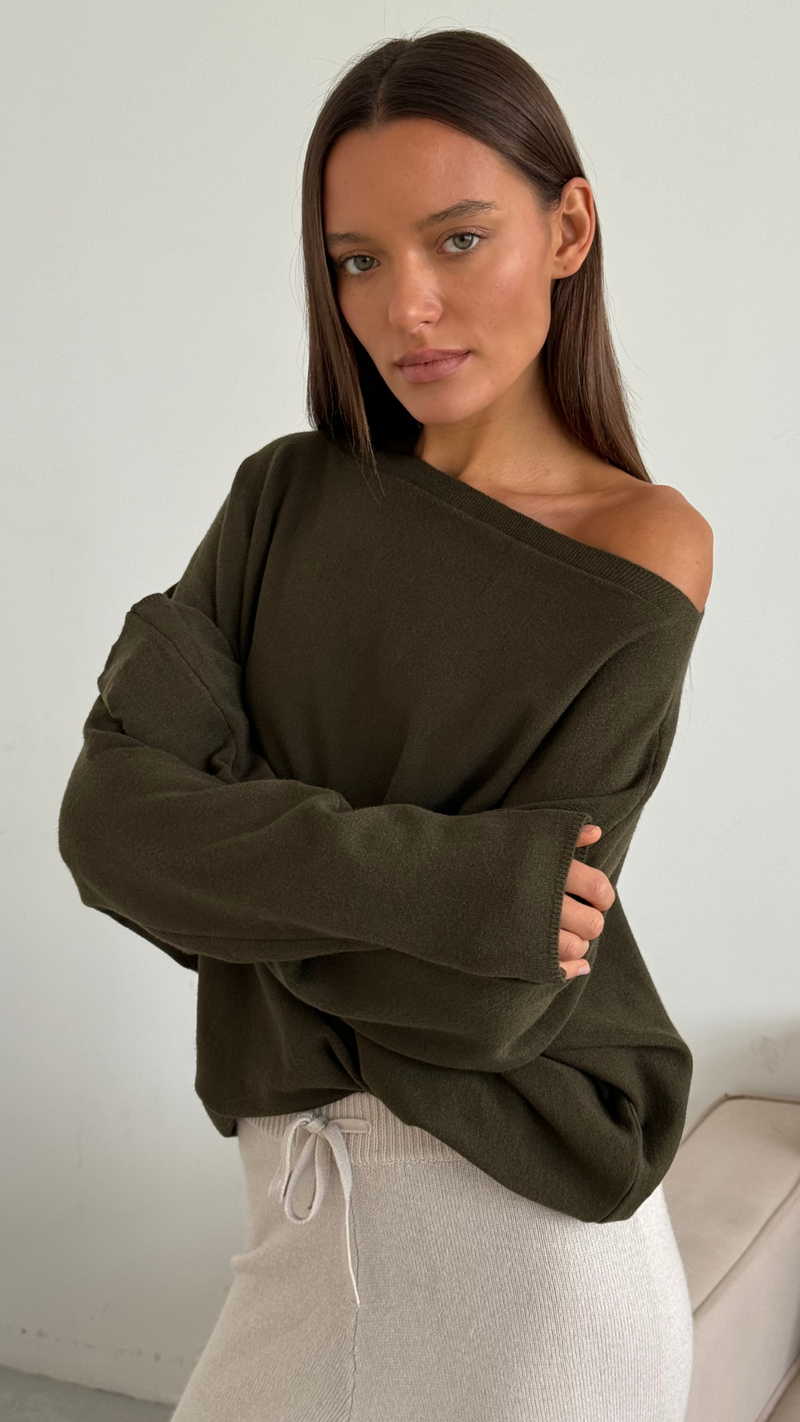 POPPY SWEATER - KHAKI