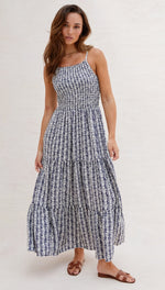 ZOYA DRESS - NAVY PRINT