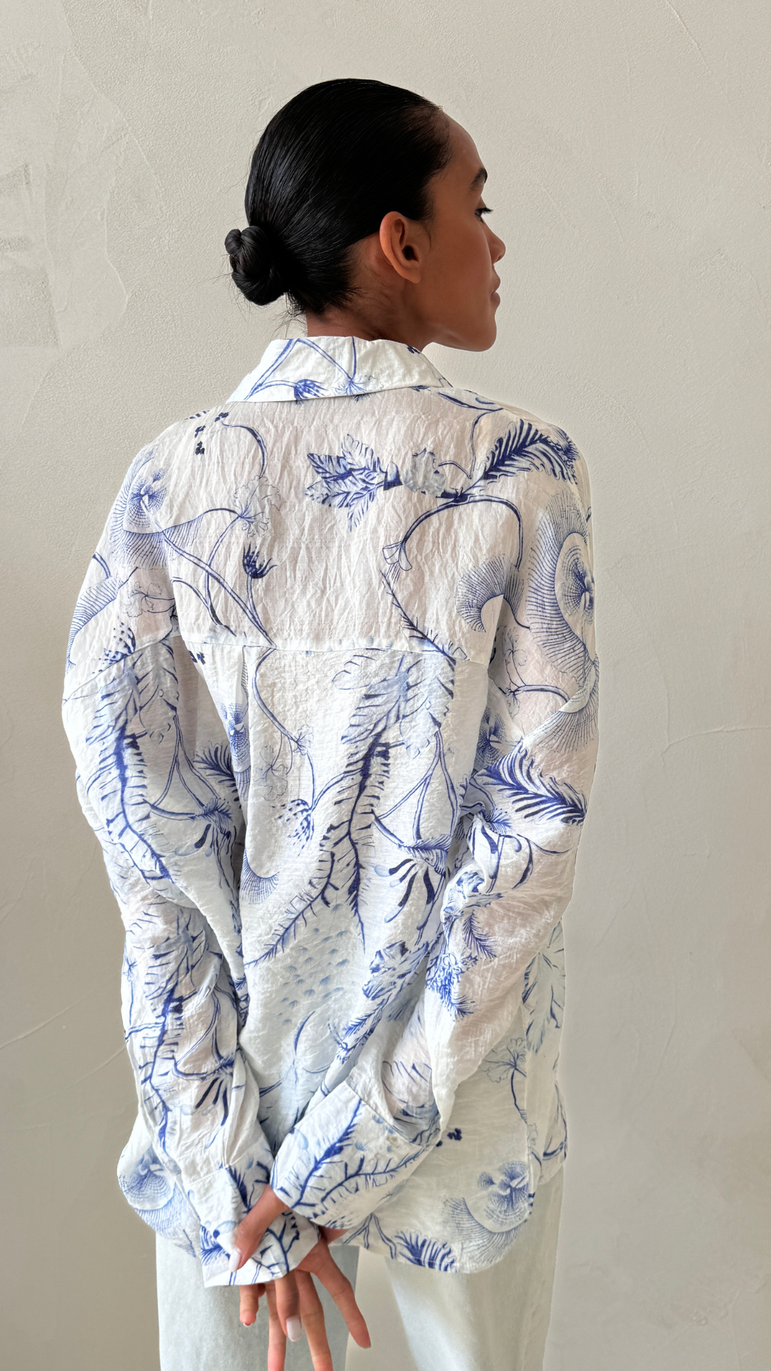 Maxine Shirt - Blue Print