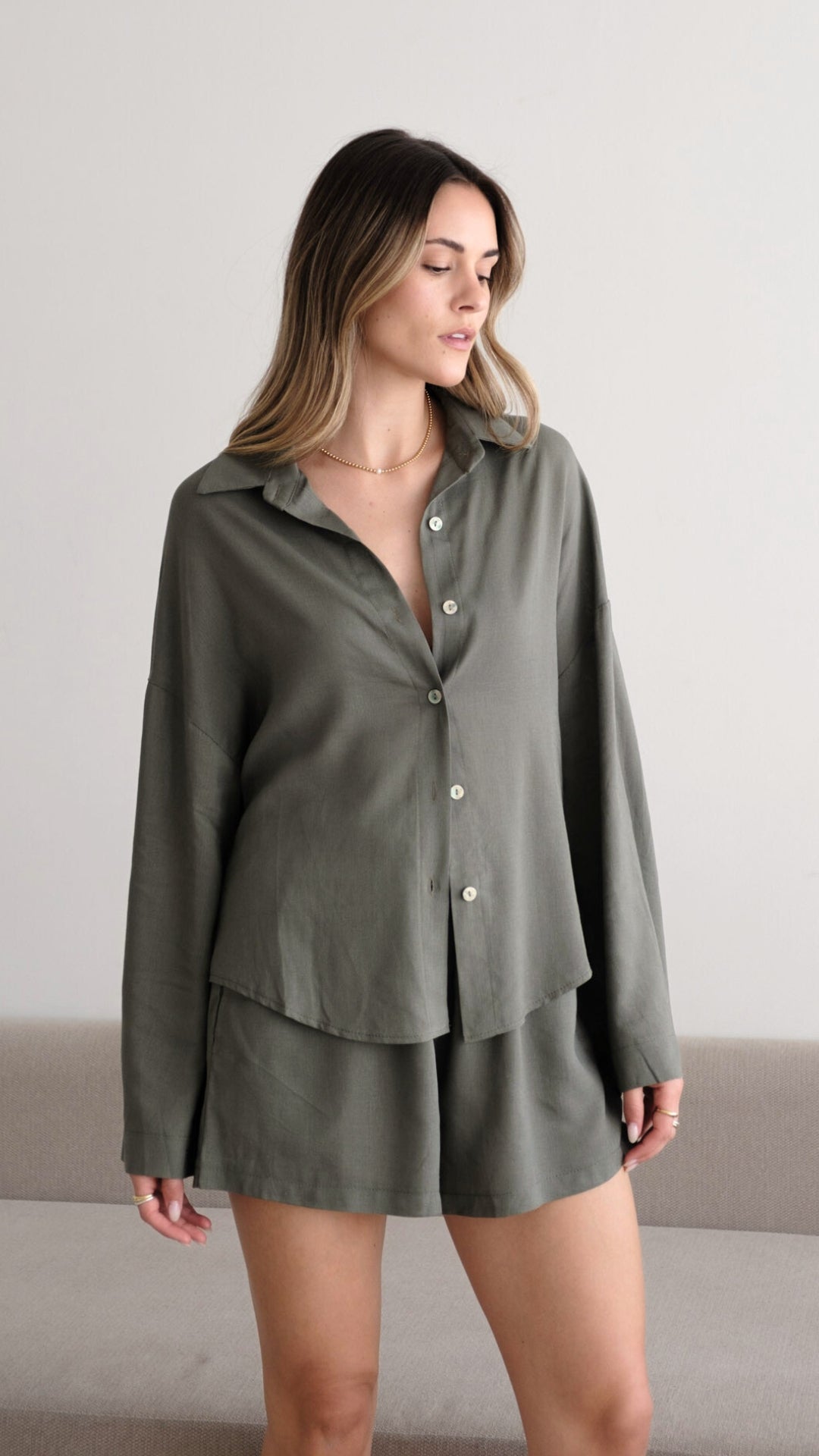 Astrid Linen Shirt - Slate