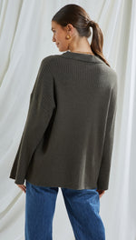 DOMINIKA CARDIGAN - CARBON