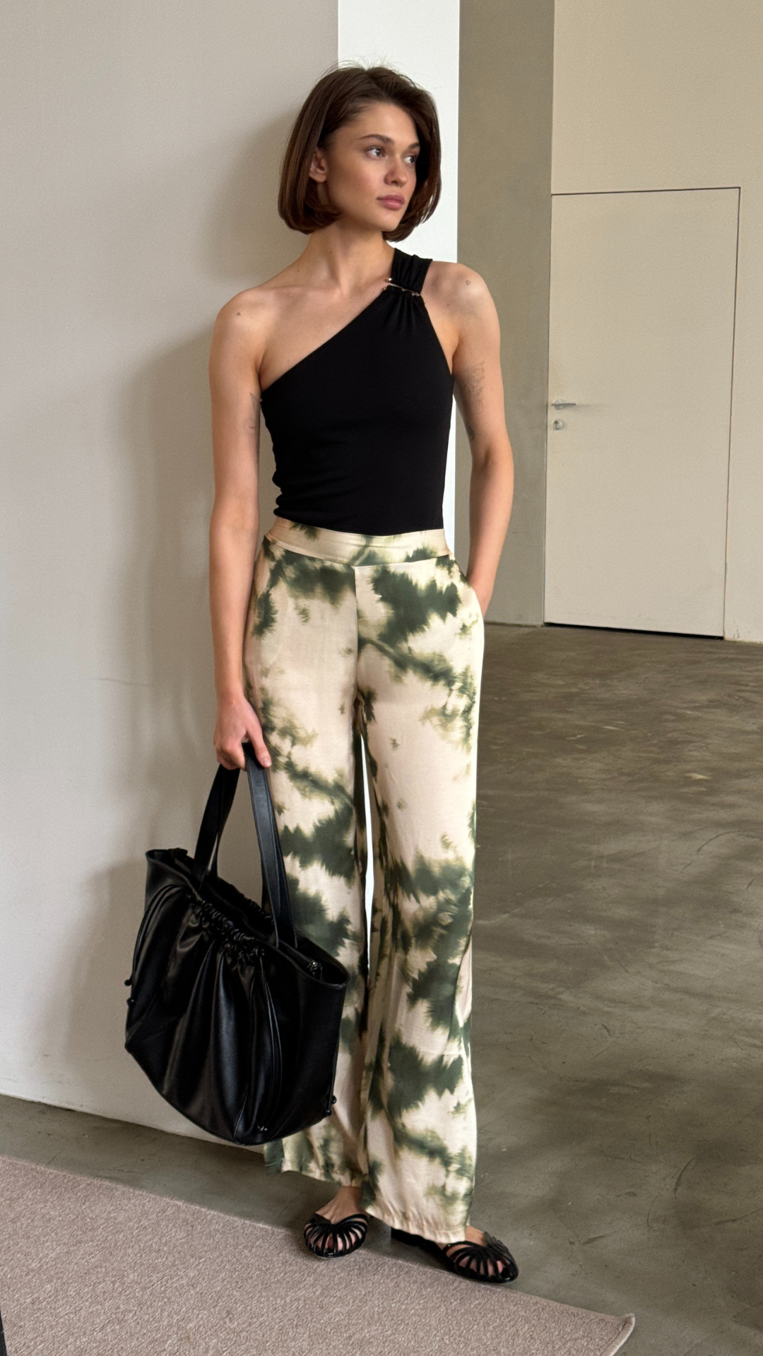 Emerson Trousers  - Khaki Tie Dye Print