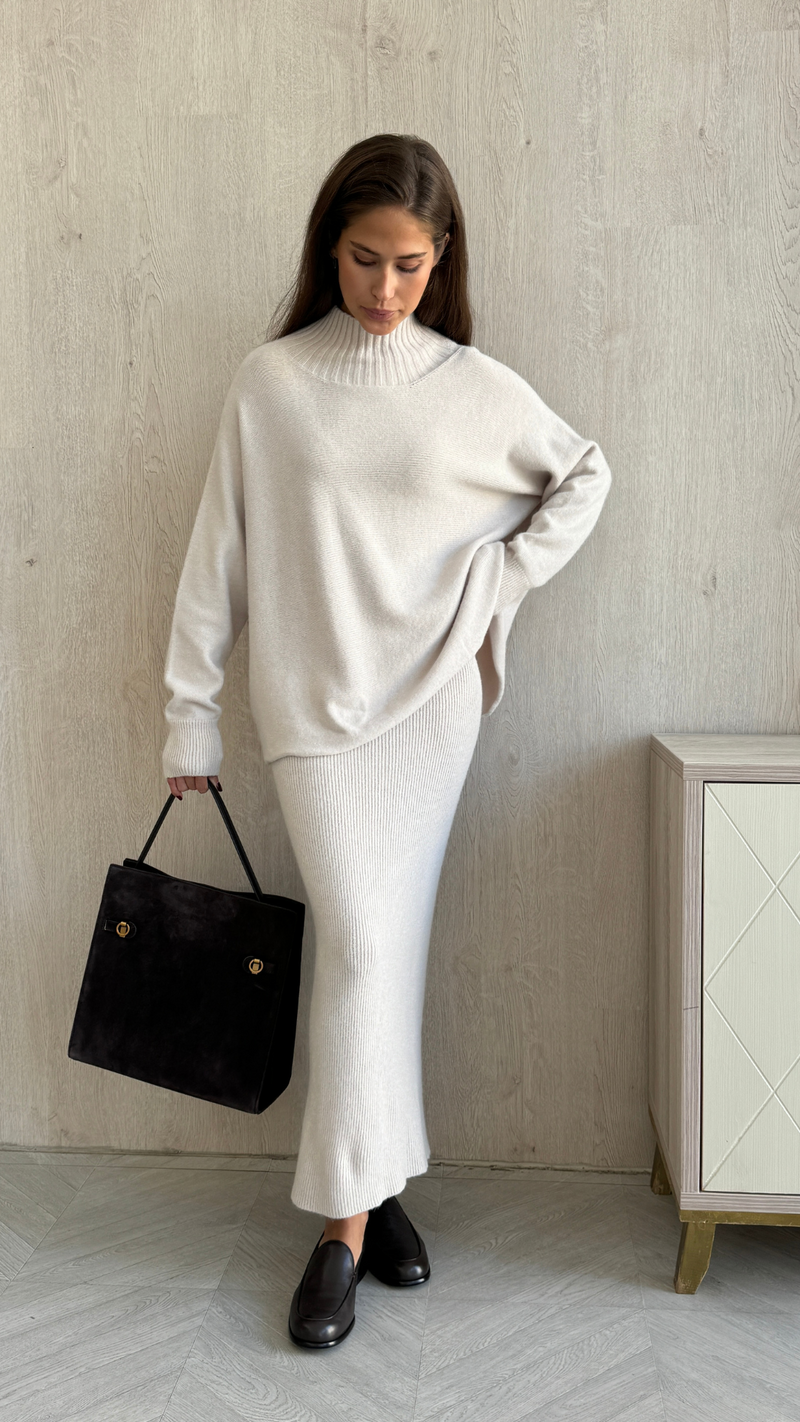 ALMA PENCIL SKIRT - IVORY
