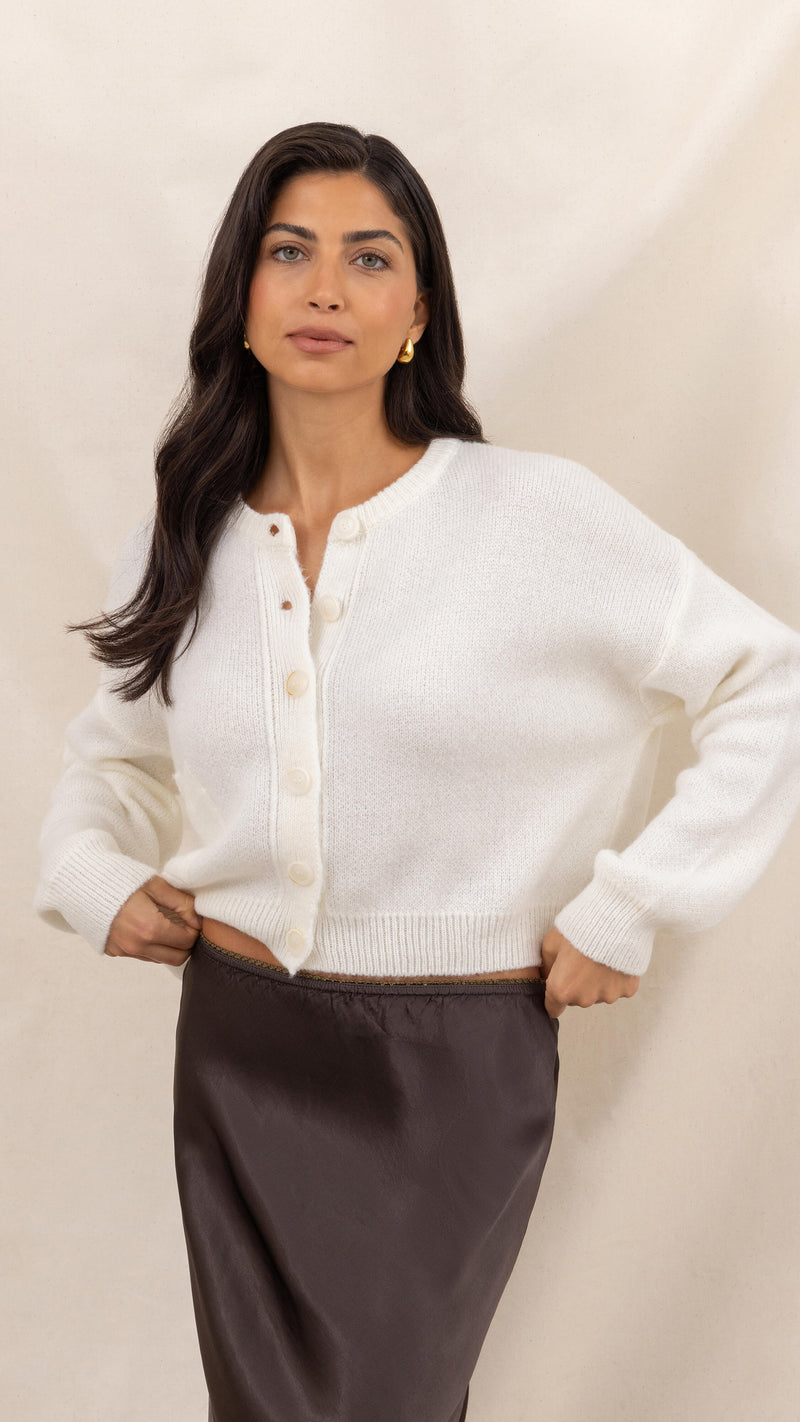 Carla Cardigan - Ivory