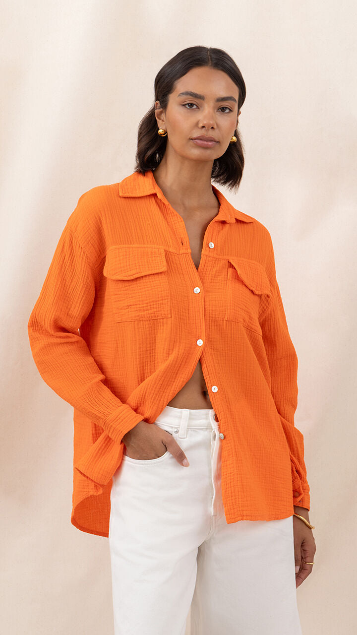 Antoneta Shirt - Tangerine