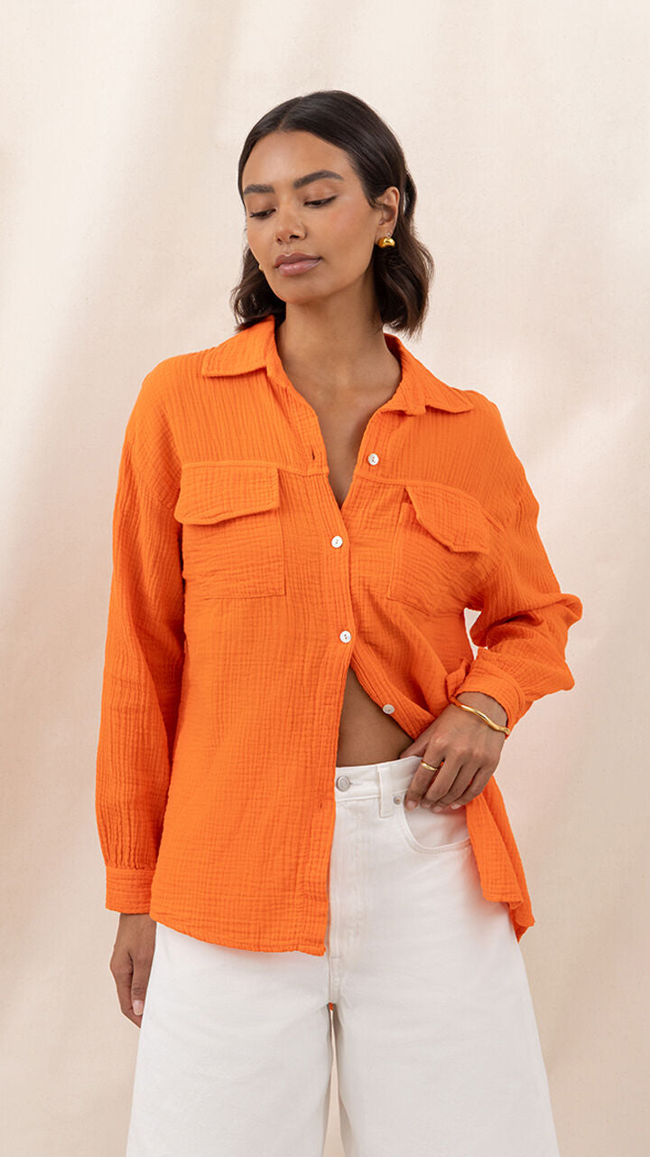 Antoneta Shirt - Tangerine
